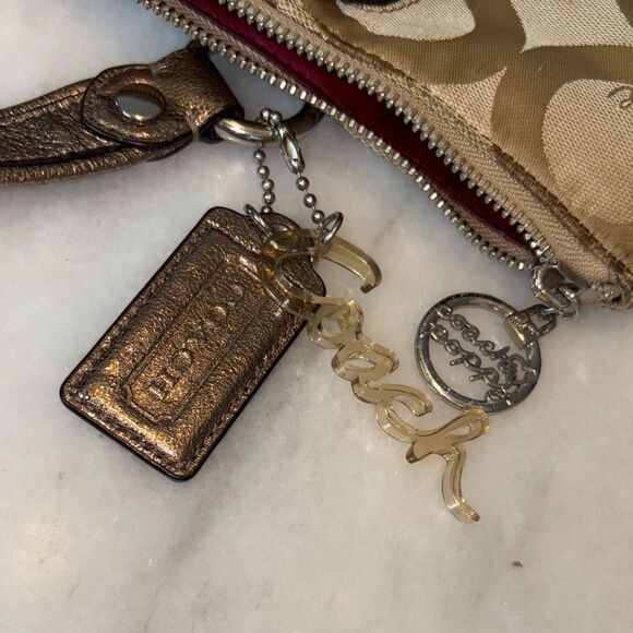 Coach Bag Purse Handbag Y2K Poppy Signature Op Art Logo Large Tote Bag - Picture 16 of 16